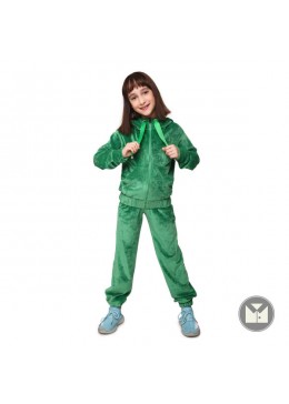 Timbo зелений велюровий спортивний костюм для дівчинки Monica K074115